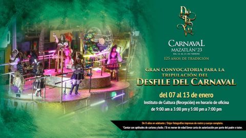 Invitan a participar en los desfiles y a tocar en Olas Altas en las noches de Carnaval en Mazatlán