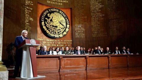 Lee el discurso del presidente en el 106 Aniversario de la Promulgación de la Constitución de 1917, desde Querétaro
