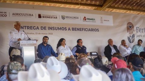 Realizan arranque estatal de entrega de insumos del Programa de Fertilizantes para el Bienestar