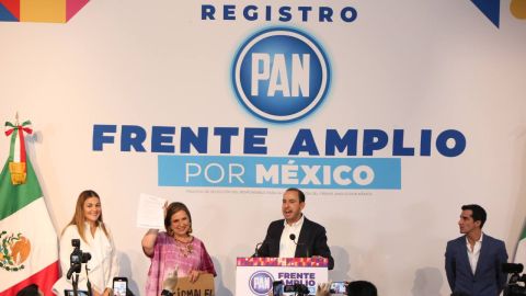 Xóchitl Gálvez y Santiago Creel se registran como aspirantes a la candidatura de "Va por México"