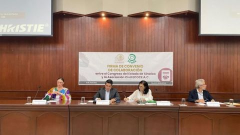 Firman acuerdo a favor del medio ambiente entre el Congreso de Sinaloa y ECOCE