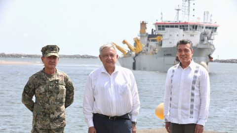 AMLO supervisó obras del Corredor Interoceánico del Istmo de Tehuantepec