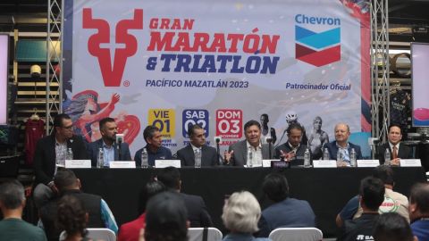 Presentan en la CDMX el Gran Maratón y Gran Triatlón Pacífico 2023 a realizarse en Mazatlán del 1 al 3 de diciembre