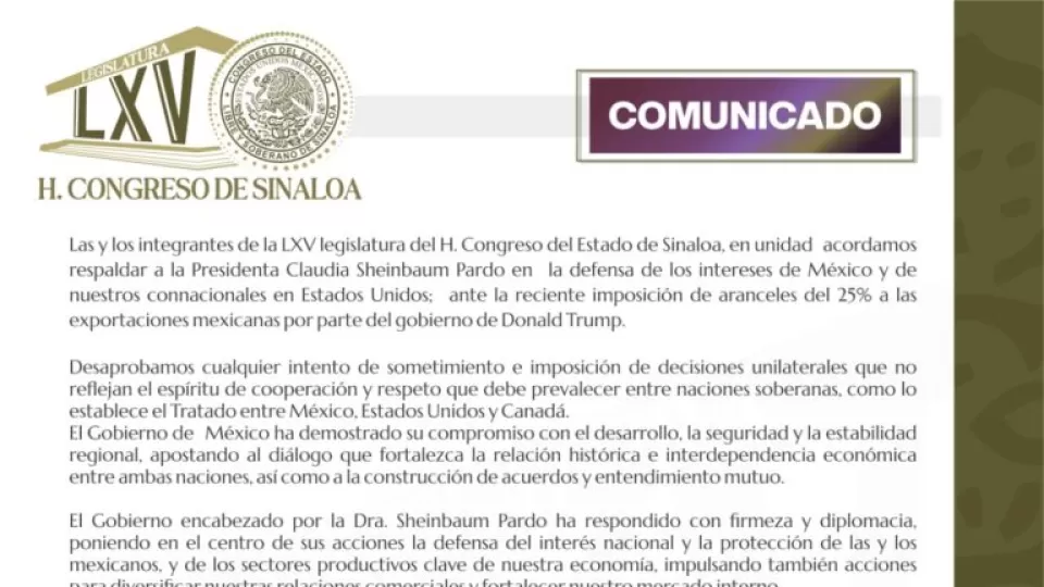 Firman diputados y diputadas respaldo a la presidenta Claudia Sheinbaum en la defensa de los intereses del país