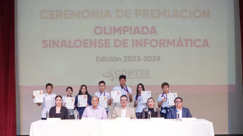 Premian a las y los ganadores de la Olimpiada Sinaloense de Informática