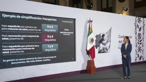 Presidenta informó reducción de 342 a 151 trámites como parte de la estrategia de simplificación