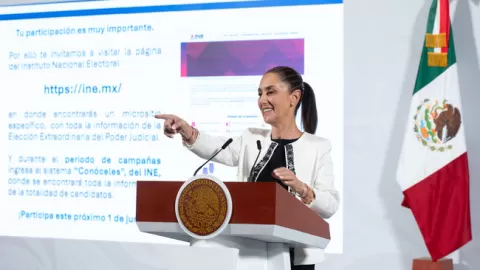Presidenta Sheinbaum habló de la elección del próximo 1 de junio