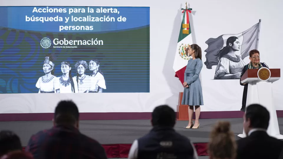 La presidenta Sheinbaum presentó reformas para combatir el delito de desaparición