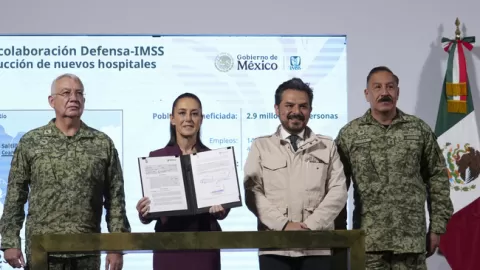 Presidenta anunció que se construirá siete nuevos hospitales del IMSS en beneficio de 2.9 millones de personas