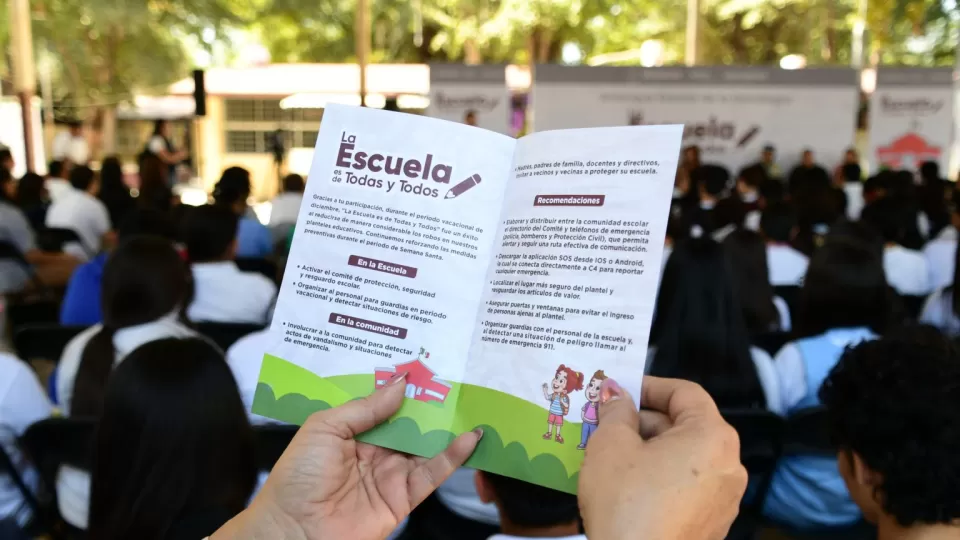 Estrategia “En Semana Santa: La Escuela es de Todas y Todos”, inició en Sinaloa