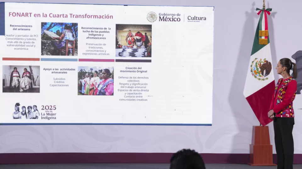 A través del FONART y Original se apoyará a 140% más artesanas y artesanos mexicanos: Presidenta