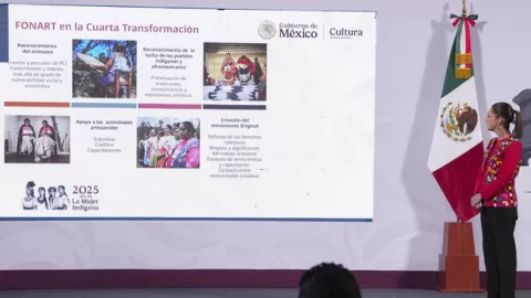 A través del FONART y Original se apoyará a 140% más artesanas y artesanos mexicanos: Presidenta