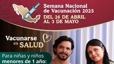 Sinaloa se suma a la Semana Nacional de Vacunación 2025
