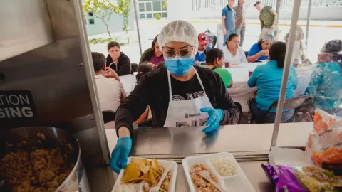 Cocina movil del DIF Sinaloa estuvo en el nuevo Hospital General de Culiacán