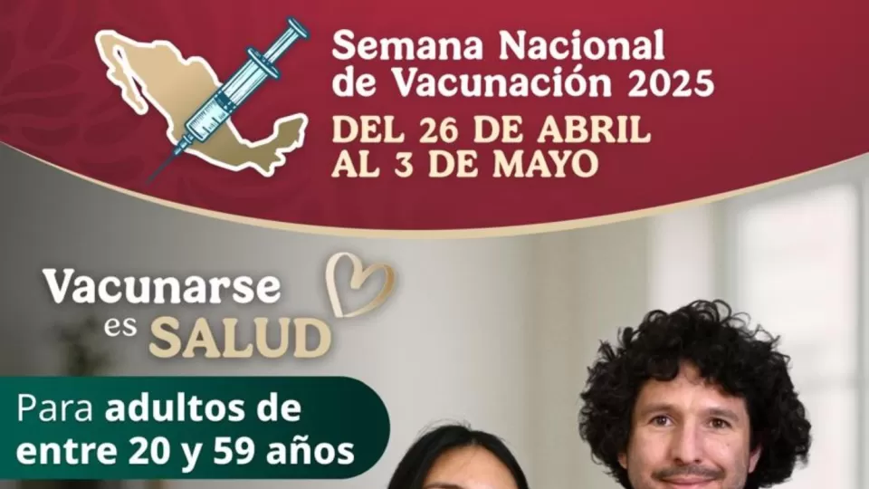 Hoy arranca la Semana Nacional de Vacunación 2025 y concluye el 3 de mayo