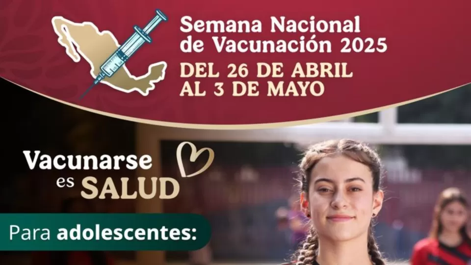 Hoy arranca la Semana Nacional de Vacunación 2025 y concluye el 3 de mayo