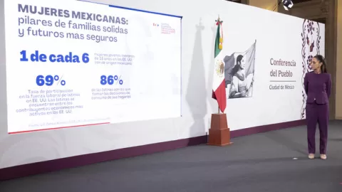 Los migrantes contribuyen a la economía de Estados Unidos: Presidenta Claudia Sheinbaum
