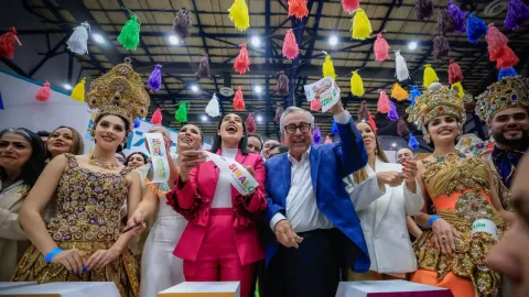 Rocha Moya estuvo presente en la apertura del Tianguis Turístico 2025, en Tijuana, Baja California