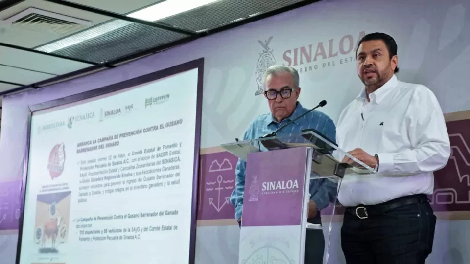 La ganadería sinaloense está libre del gusano barrenador, confirmó el gobernador