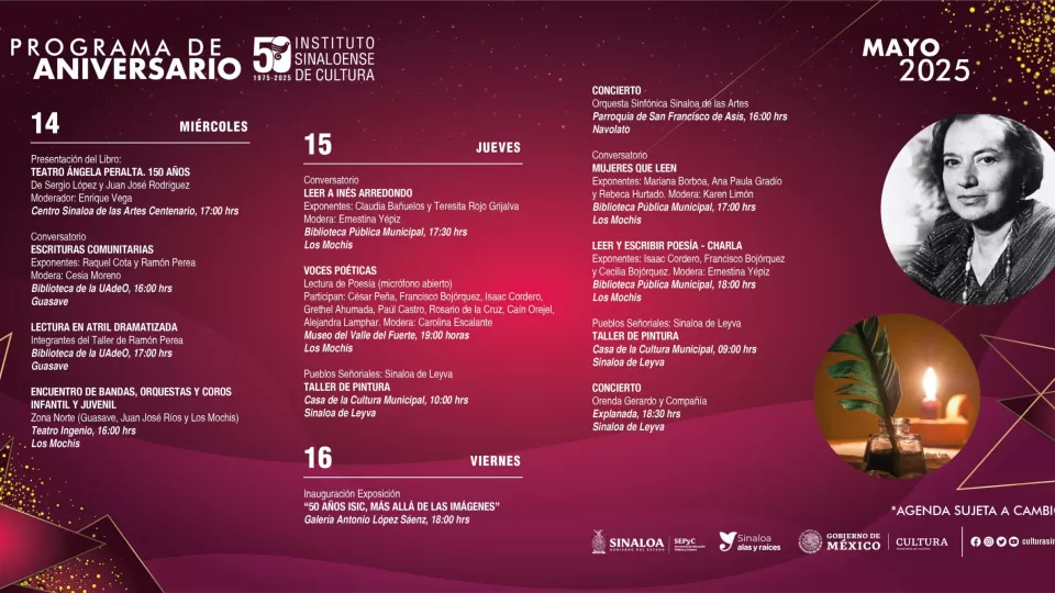 Conoce el programa de actividades por los festejos del 50º aniversario de DIFOCUR-ISIC