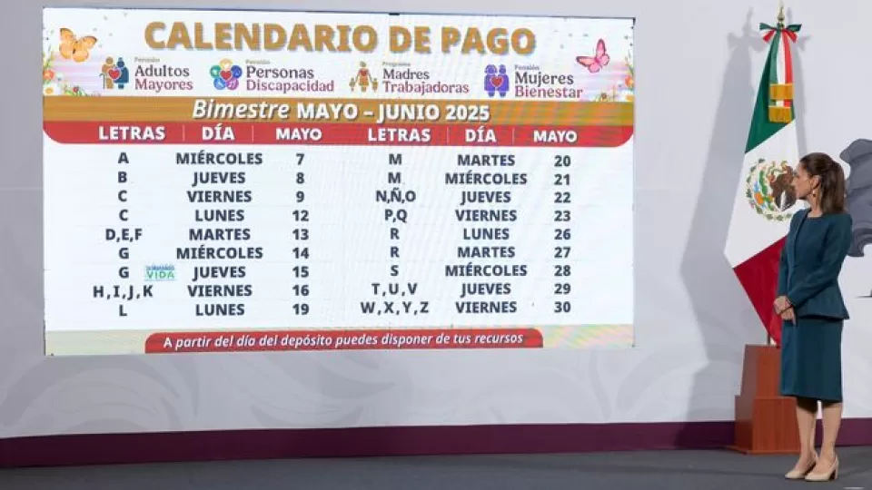 En curso el pago de Pensiones y programas para el Bienestar