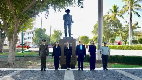 Conmemoran el 105 aniversario luctuoso de Venustiano Carranza