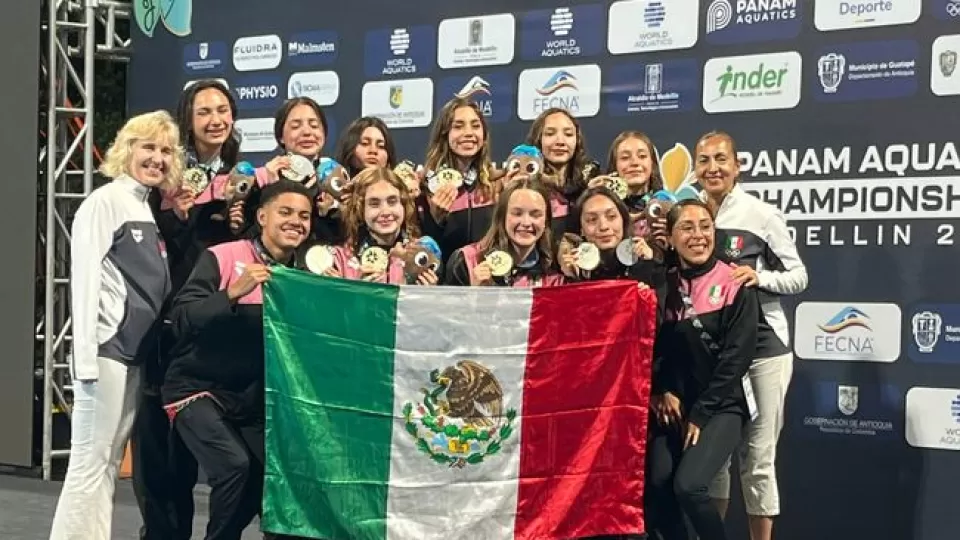 Natación artística finalizó con nueve medallas en Panamericano de Deportes Acuáticos 2025