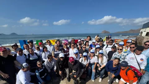 Participa Sectur Sinaloa en Campaña Nacional de Limpieza y Conservación de Playas y Costas de México 2025-2030