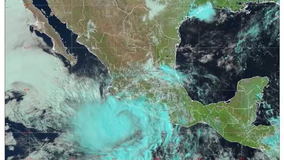La tormenta tropical Dalila ocasiona lluvias de muy fuertes a intensas en el occidente y sur de México