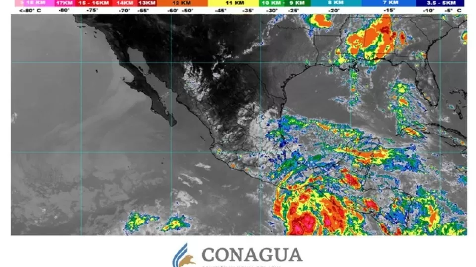 Tormenta tropical Erick ocasiona lluvias intensas, rachas fuertes de viento y oleaje elevado en en suroeste del país