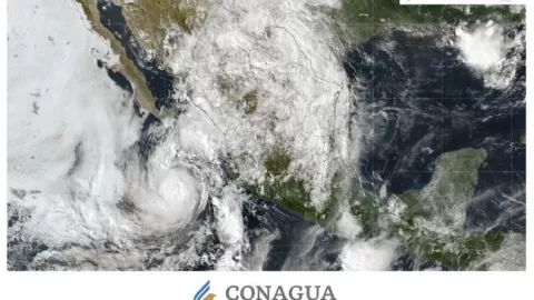 Flossie, huracán categoría 2, genera lluvias muy fuertes en regiones de Sinaloa y Nayarit