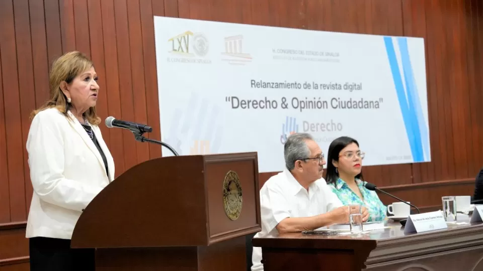 Congreso del Estado de Sinaloa relanza su revista “Derecho & Opinión Ciudadana”