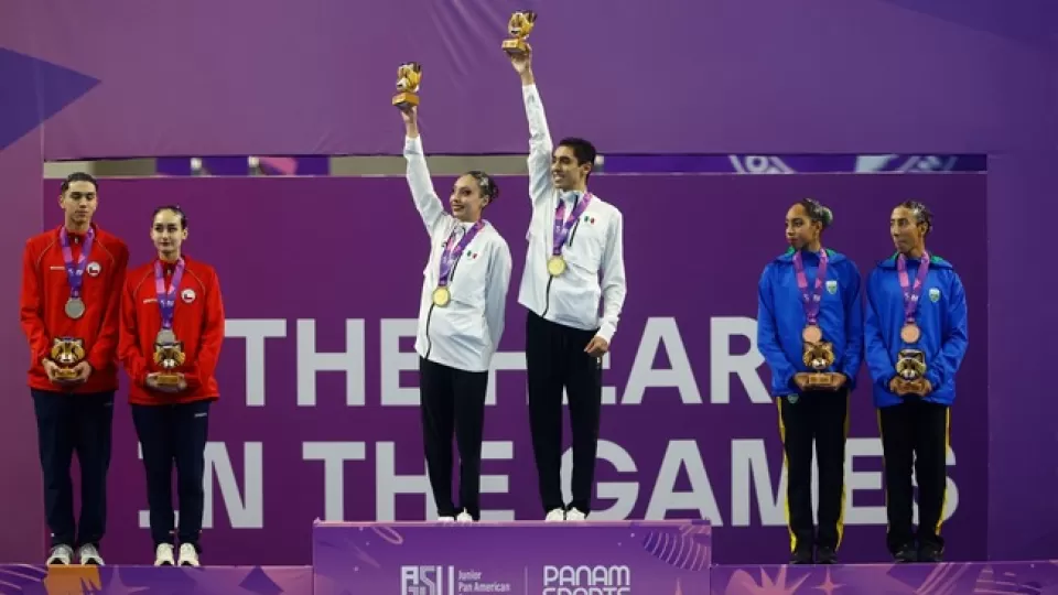 Natación artística le da a México dos oros más en Panamericanos Junior Asunción 2025