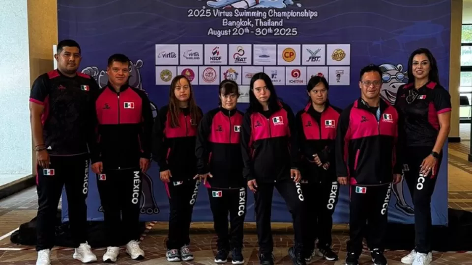Nadadores mexicanos con síndrome de Down llegan a seis preseas en Mundial Virtus 2025 en Tailandia