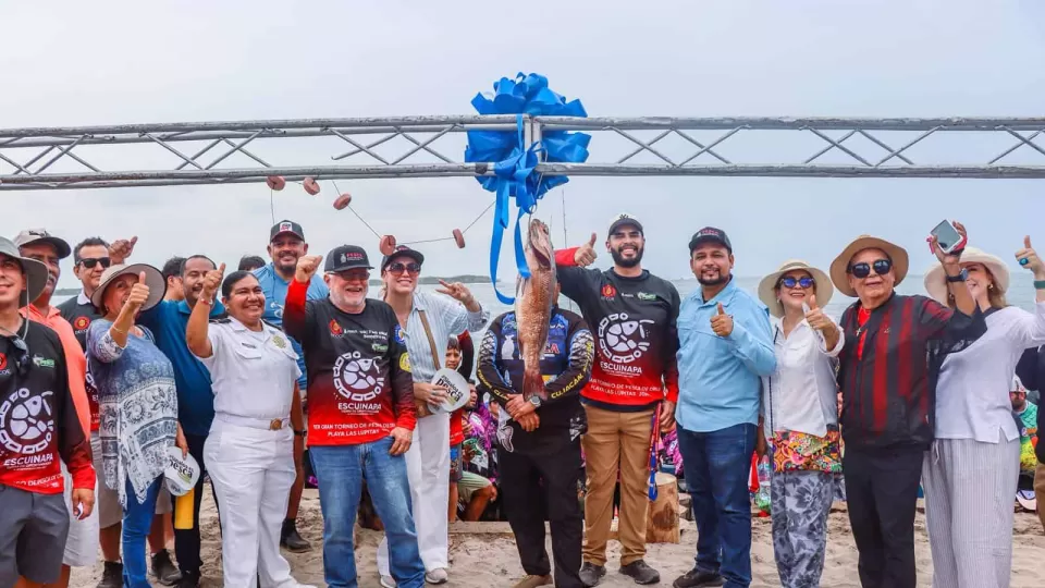 Se celebró este domingo el 1er. Torneo de Pesca Deportiva de Orilla en Teacapán