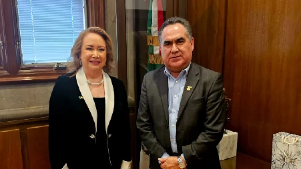 Mantiene reunión el Rector de la UAS, Jesús Madueña y la Ministra Jazmín Esquivel
