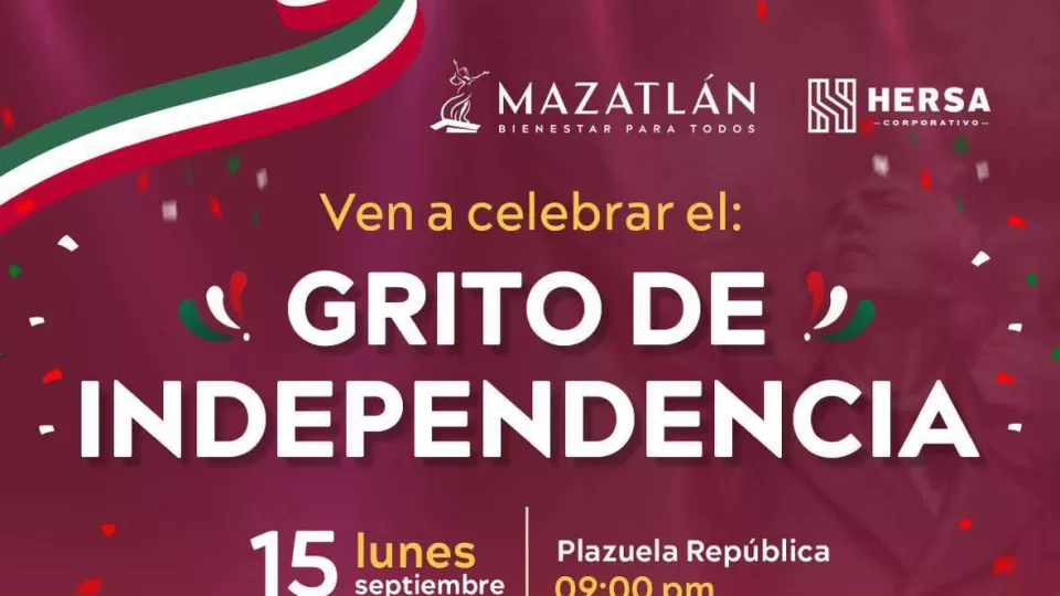 Mazatlán conmemorará el Grito de Independencia con Mi Banda El Mexicano