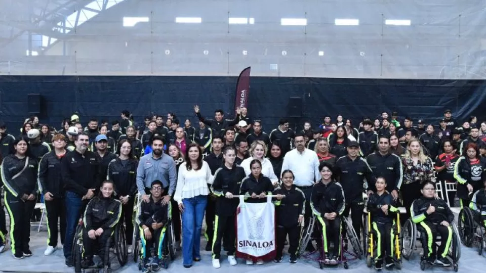 Abanderan Delegación de Sinaloa, previo al arranque de la Paralimpiada Nacional CONADE 2025