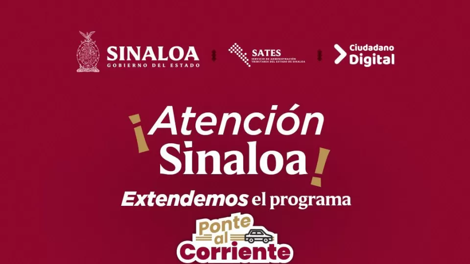 SATES anuncia prórroga del programa “Ponte al Corriente” hasta el 17 de octubre