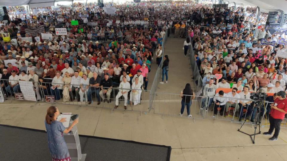 En Sinaloa, Presidenta anunció acuerdo con Estados Unidos para controlar el paso de armas de EU a México