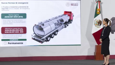 Nuevas normas buscan transporte y distribución de Gas LP a velocidad controlada y con vigilancia permanente: Presidenta