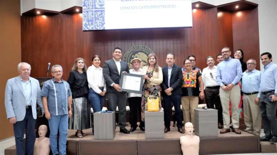 Congreso de Sinaloa recibe certificación de parte de la SSA como espacio cardioprotegido