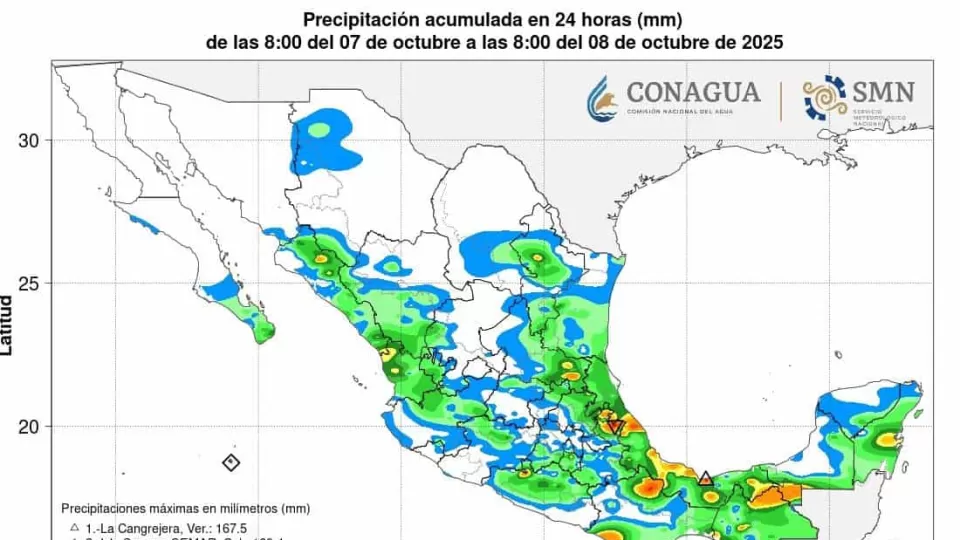 Revisa la actualización sobre las lluvias y niveles de las presas en Sinaloa