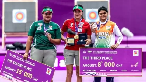 Histórico oro y plata para las mexicanas Mariana Bernal y Maya Becerra en la Copa del Mundo de Tiro con Arco 2025