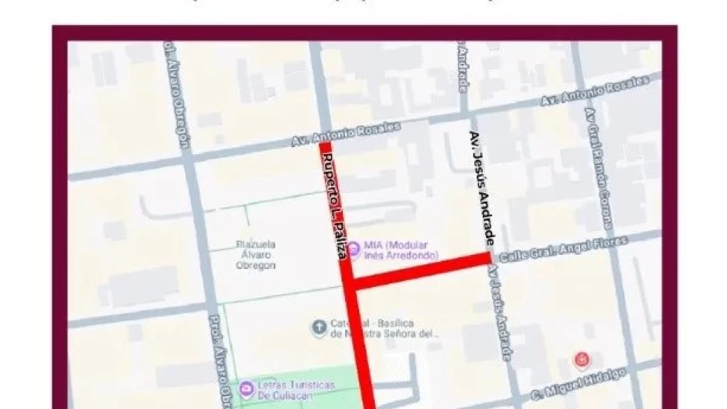 Culiacán: inician cierres viales por la Feria Internacional del Libro 2025