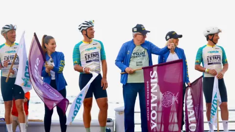 Gobernador Rocha encabeza banderazo de la carrera L´Étape Mazatlán by Tour de France 2025