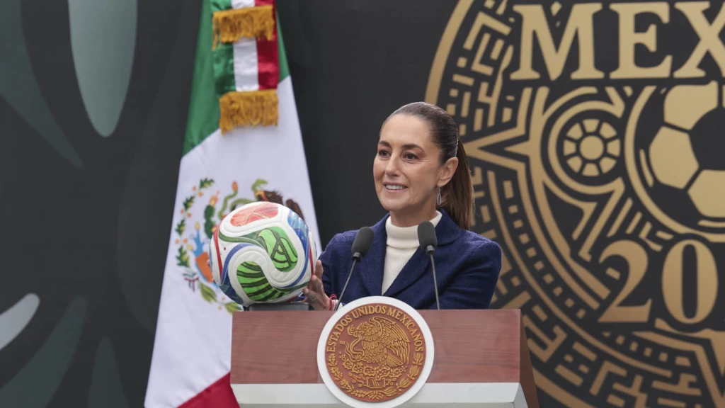 Presidenta Sheinbaum presenta la Copa Mundial FIFA 2026: "es momento para compartirle al mundo lo que es México"
