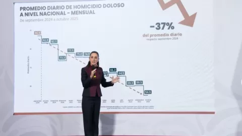 Sheinbaum defiende su estrategia de seguridad: "reducción histórica" en homicidios dolosos