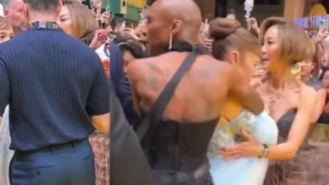 Caos en premiere de 'Wicked': Fan se lanza contra Ariana Grande; Cynthia Erivo actúa como heroína y la salva