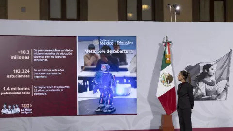 Presidenta Claudia Sheinbaum presenta SaberesMX, plataforma gratuita que democratiza el conocimiento